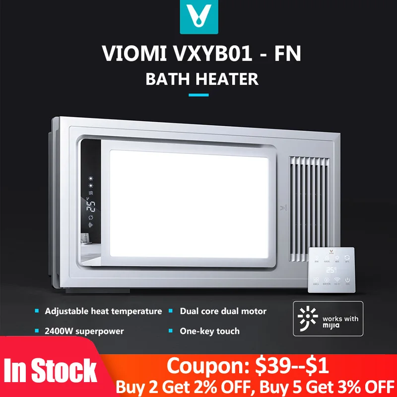 Оригинальный VIOMI XYB01 FN Smart 4 в 1 светодиодный обогреватель для ванной Pro потолочный