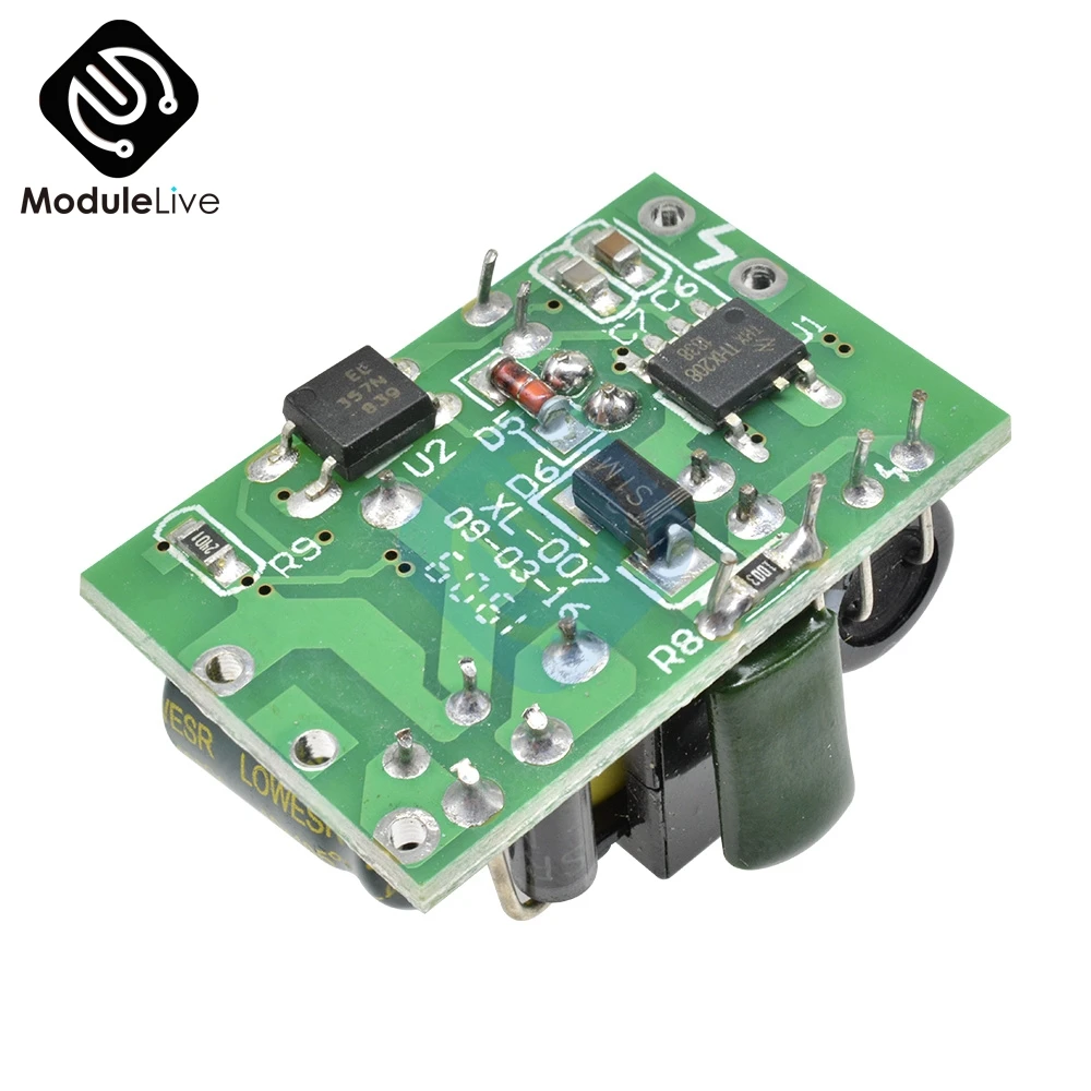 Переменный ток 220 В до 5 В DC понижающий трансформатор модуль питания для Arduino AC-DC 5В 700мА 3,5 Вт прецизионный понижающий преобразователь