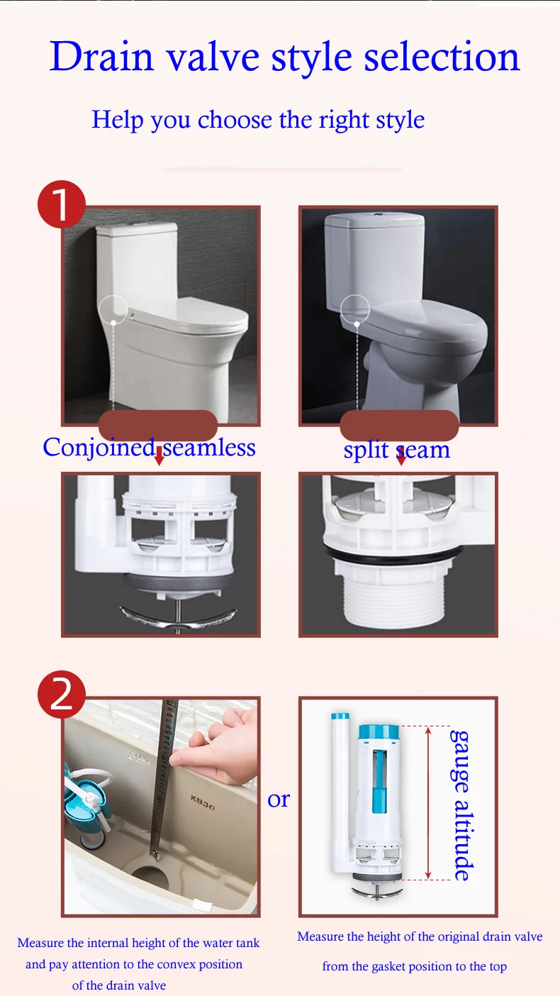 Description Picture 6 of itemGeneral Toilet Water Tank Accessories, Water Inlet Valve, Flush Tank, Drainage Toilet Water Supply Device