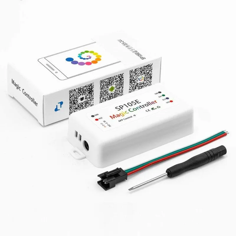Беспроводной Bluetooth контроллер SP105E iOS/Android приложение для WS2811 WS2812B WS2815 WS2813 WS2801 SK6812 APA102 светодиодный свет полосы пикселей