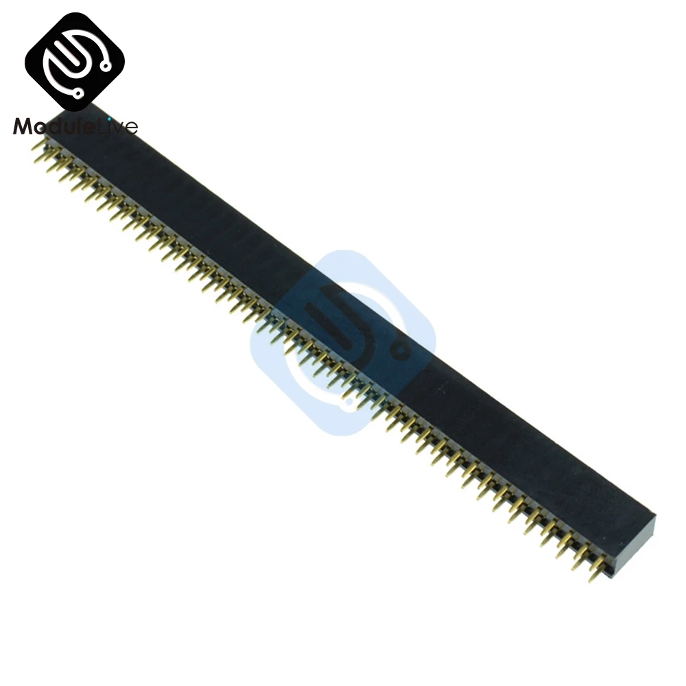 2 шт. 2,54 мм 2x40 Pin двухрядный штыревой разъем