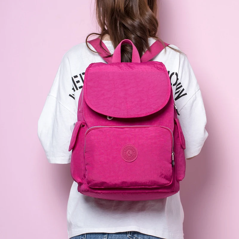 ACEPERCH Girl Nylon Backpack Female Original Backpacks Teenager School Bags Mochila Feminina Women Rucksack Mochilas Mujer 2021 6