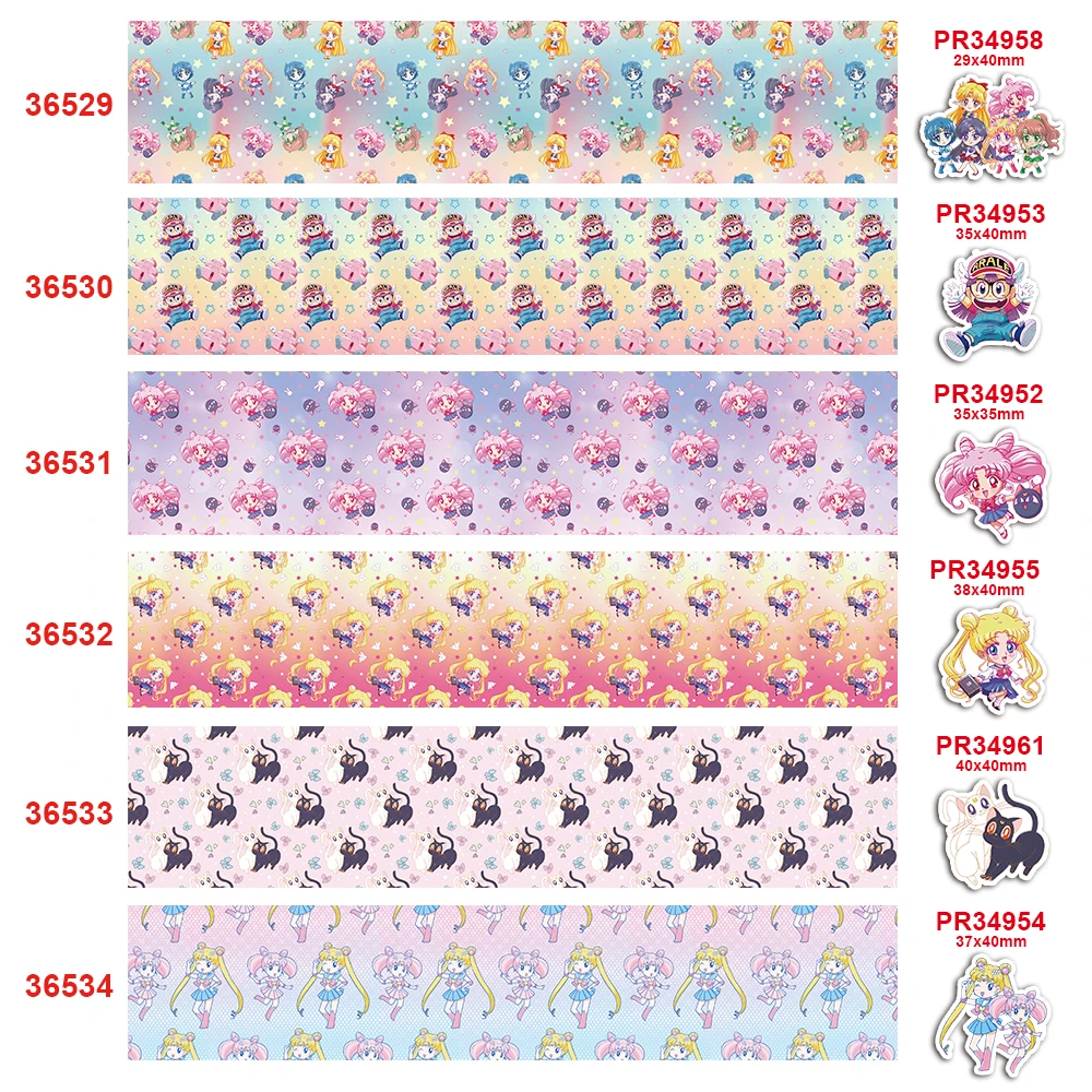 Бесплатная доставка 2020 Новое поступление 50 ярдов мультяшный принт grosgrain ribbons36529 |