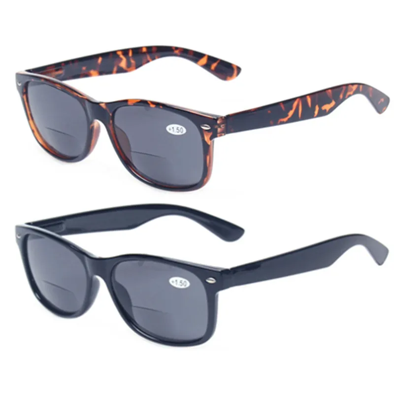 Henotin Reading Glasses Spring Hinge Gray Lenses Fashion Men Women Outdoor Fishing Bifocal Reading Sunglasses 5