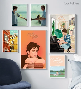 

Call Me by Your Name ART movie Canvas Poster Music poster Wall Pictures for Living Room No Frame