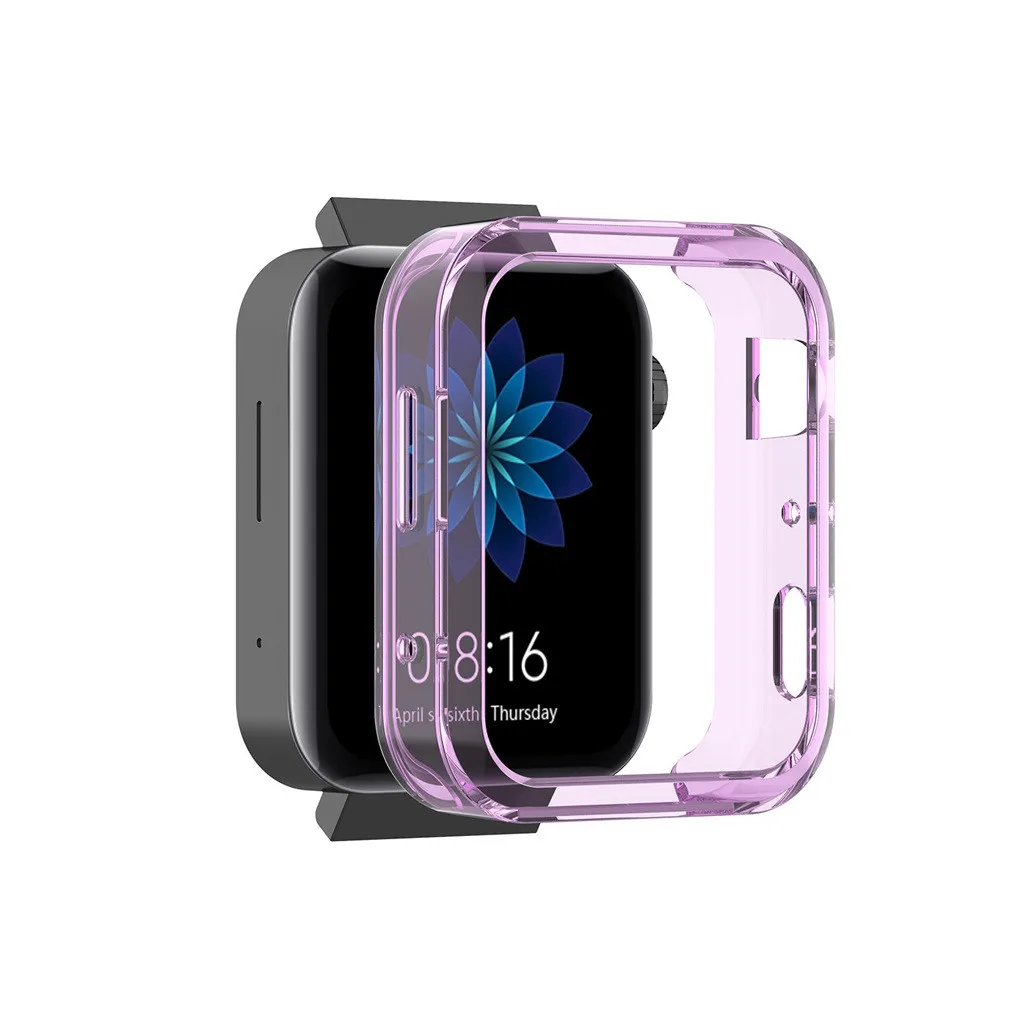 Защитный чехол с покрытием для Xiao mi, Смарт-часы для mi Watch, браслет, чехол, полное покрытие, защитный ремешок для часов, аксессуары