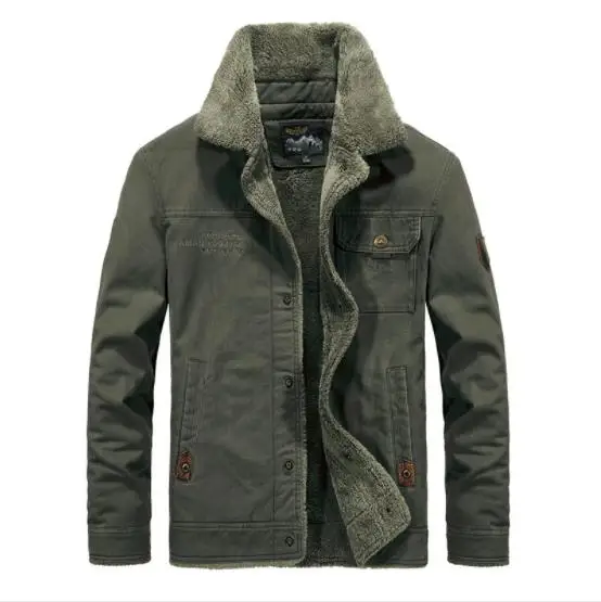 Mens Winter Warm Jackets Thick Fleece Men