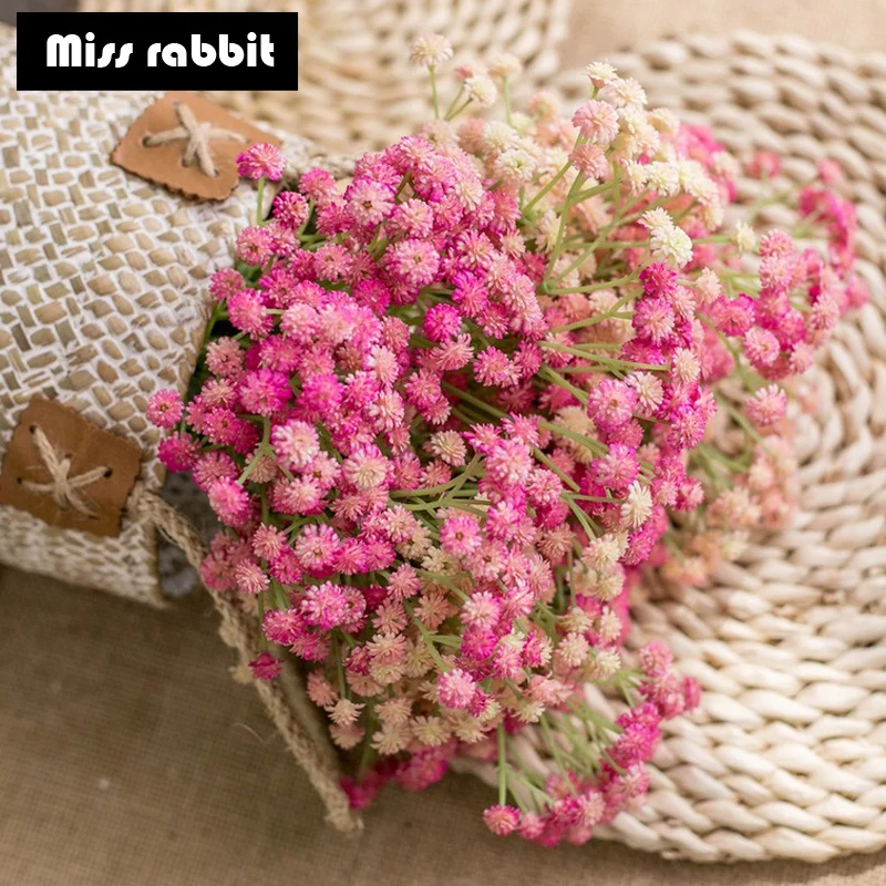 Белые розовые Искусственные цветы поддельные Звездные DIY букет цветов