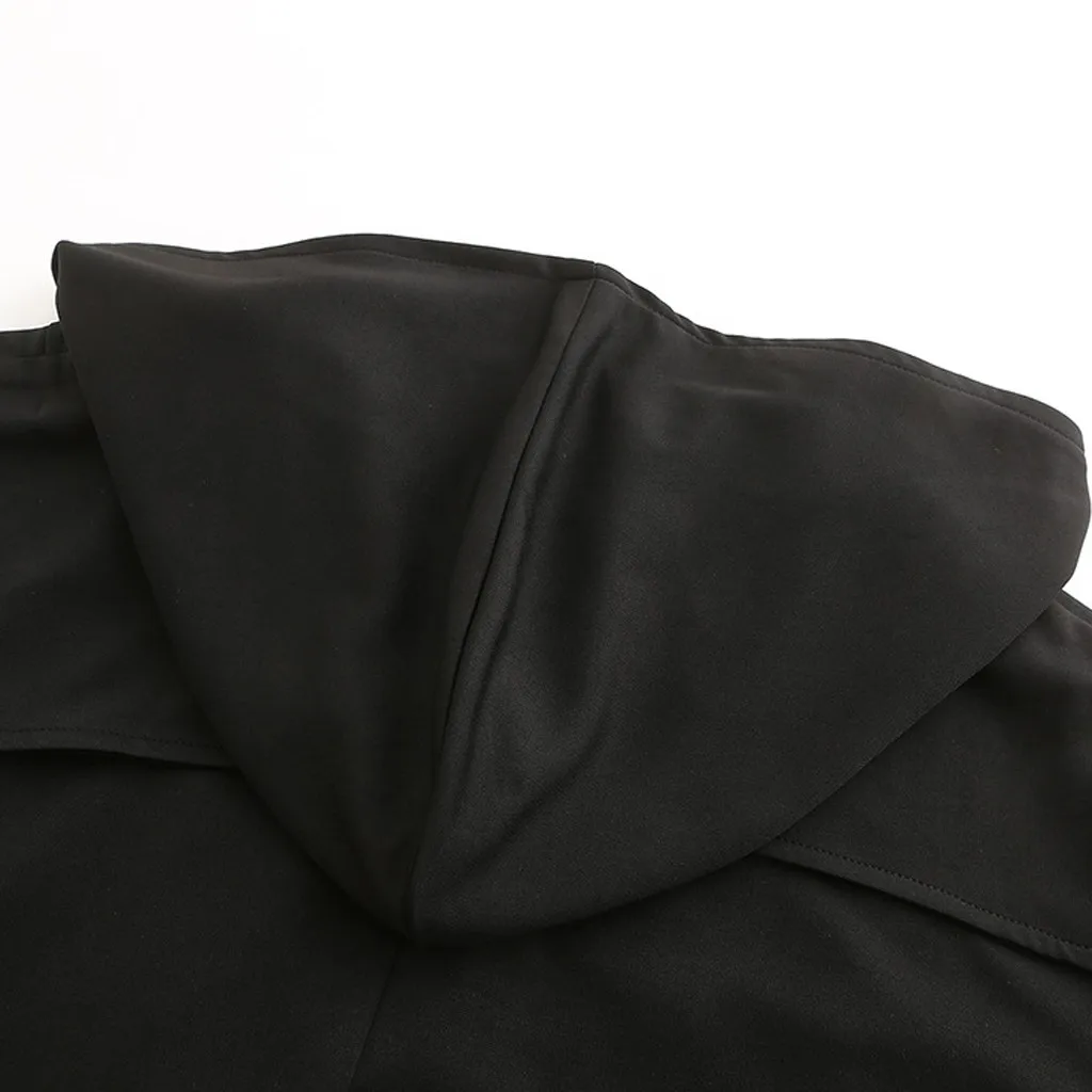 2019 уличная осенняя и зимняя Мужская Новая Мода Досуг нерегулярная молния с капюшоном Пальто jaqueta masculino chaqueta hombre