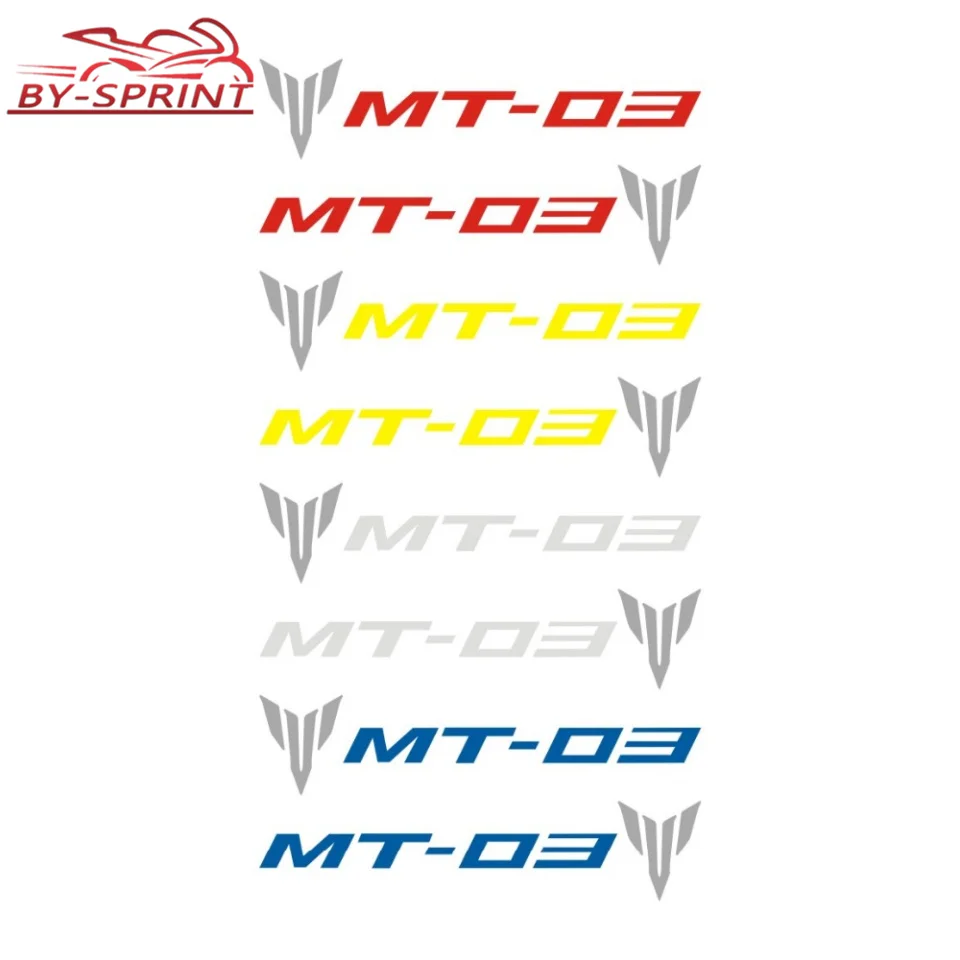 2 X мотоциклетные украшения универсальные эмблемы наклейки для YAMAHA MT-03 MT03 mt-03