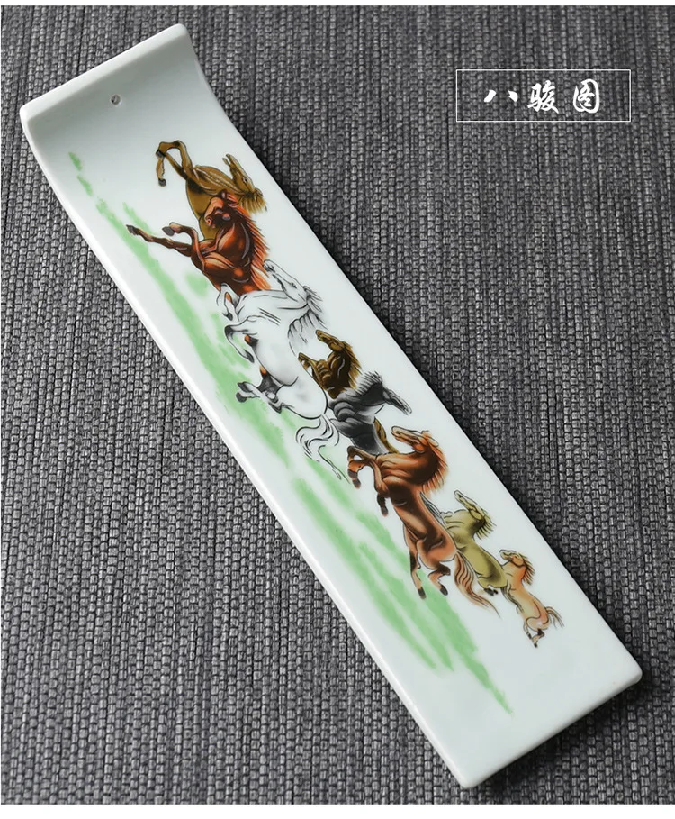 [Ручная роспись держатель ладана] Joss-stick керамическая горелка для благовоний Бытовая креативное сиденье Ретро машина для благовония дзен дом