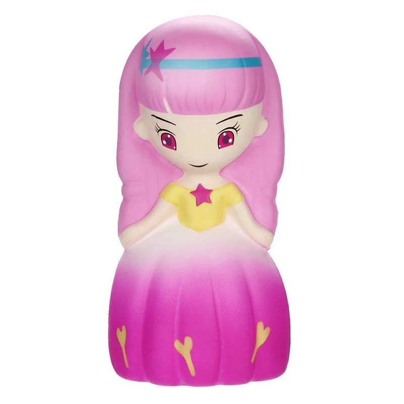 Kawaii Jumbo Squishi Свадебная девочка принцесса декомпрессия игрушки сжимаемые медленно