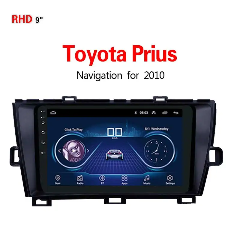 Lionet gps навигация для автомобиля Toyota Prius 2010 9 дюймов RT1081X - Размер экрана, дюймов: WIFI 1G16G