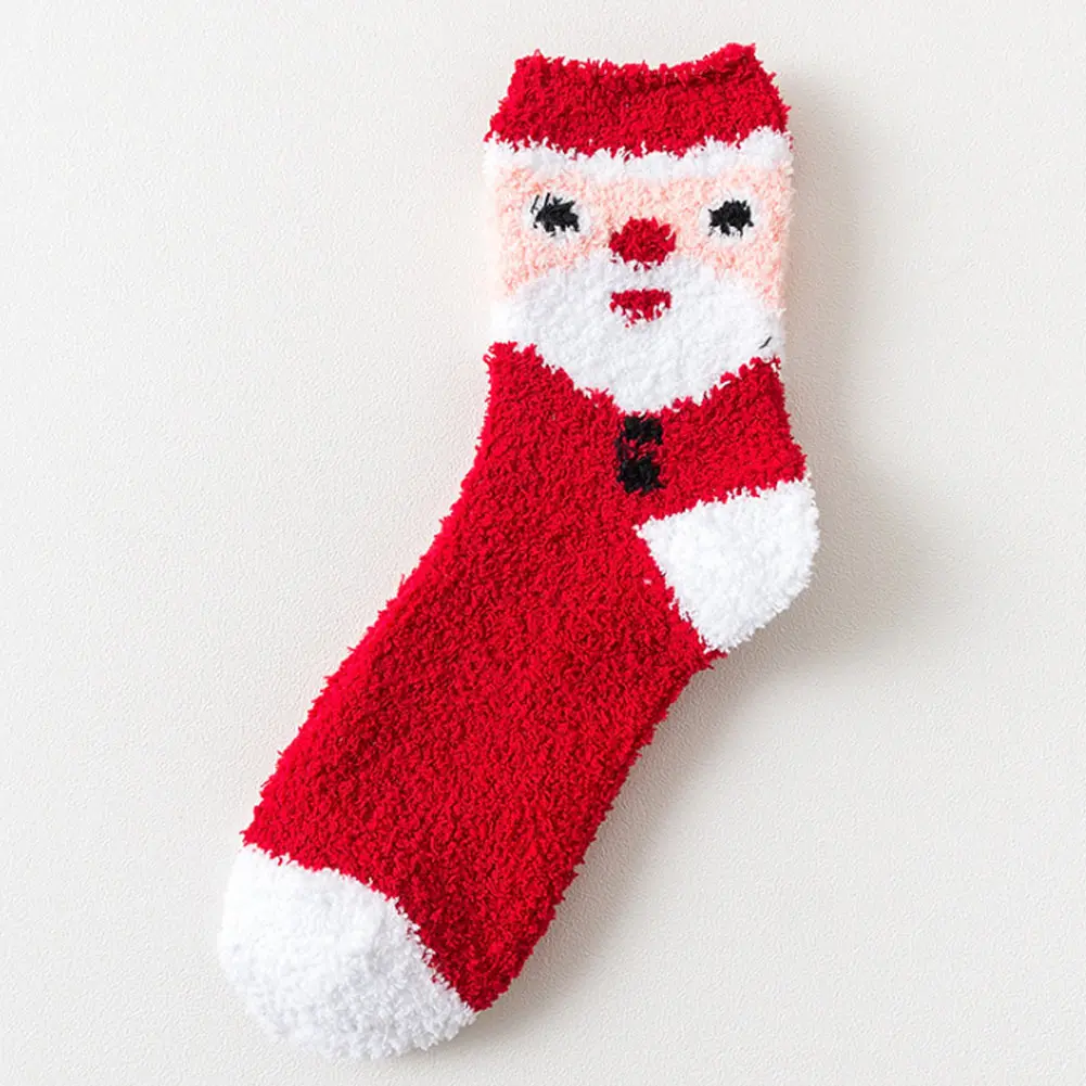 Высококачественные 6 пар утолщенных теплых рождественских носков женские Зимние