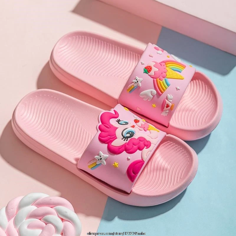 Hello Kitty or My Little Pony  Toddler Girl's Beach Flip Flops Sandals 