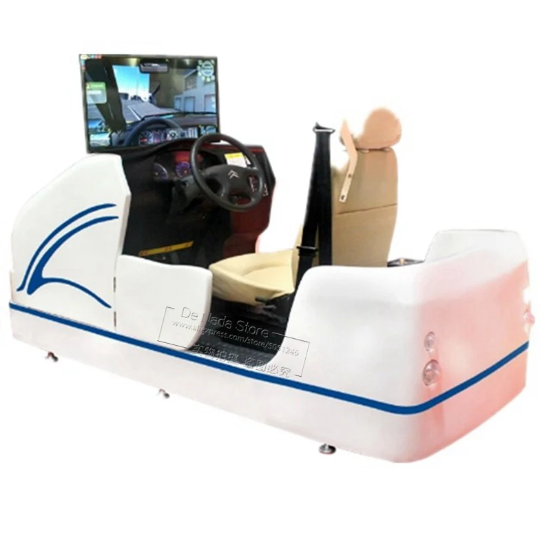 One Screen Car Driving Simulation Machine Driving School Learner Practise Driving Training Simulator Equipment  (1)