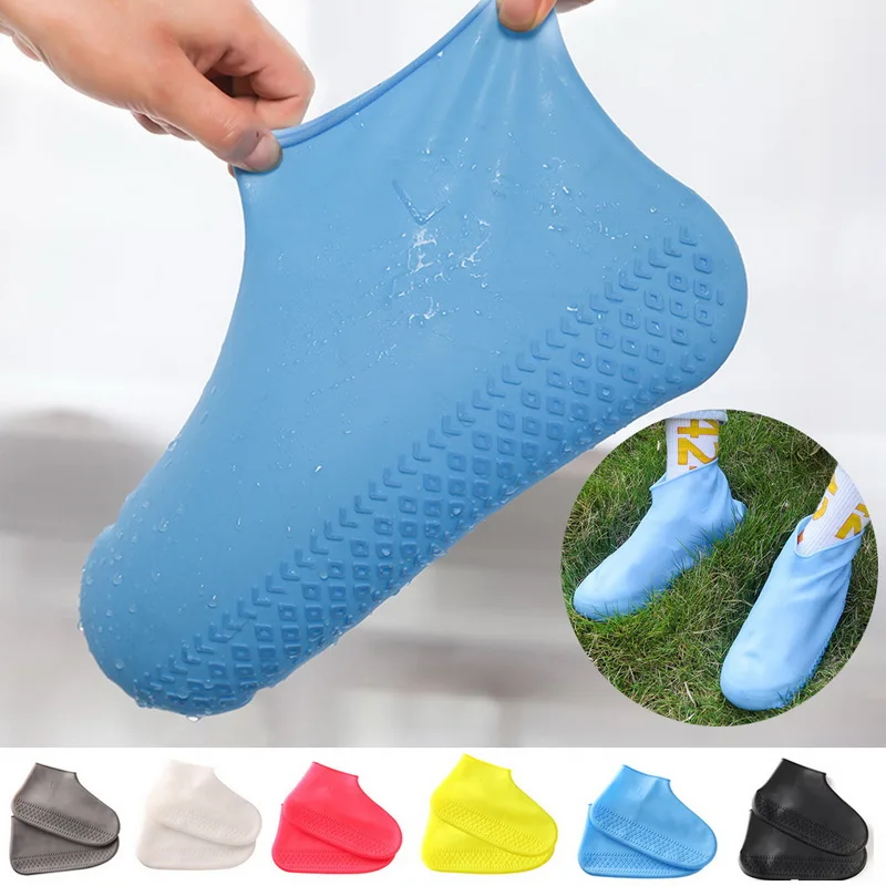 Details about   Waterproof Shoe Cover Silicone Material Unisex Outdoor Rainy Shoes Protectors 