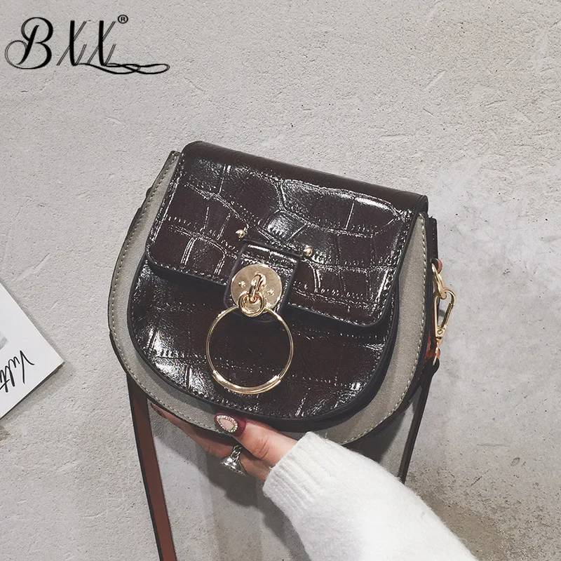 

BXX Sac / 2019 Fashion Autumn Winter Luxury Women's Handbags Designer Joker Retro Saddle Pack Shoulder Messenger Bag ZE804