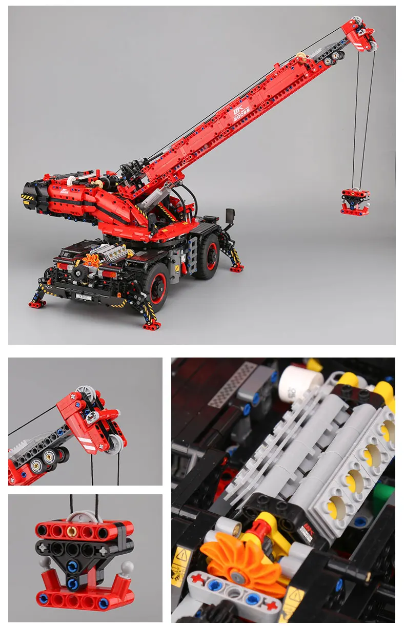 Новинка 20085 fit 42082 Technic серия вездеходный кран строительные блоки кирпичи развивающие игрушки diy подарок на день рождения