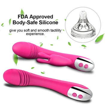 Powerful Dildo Vibrator Sex Toys For Women G-Spot Clitoris Stimulation Silicone Soft Rabbit Vibrators Female Goods for Adults 5