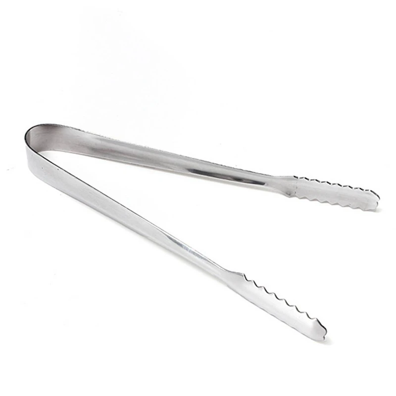 

6" stainless steel ice tong for Barbecue Food Salad Cake Bread Candy in the Kitchen or Bar