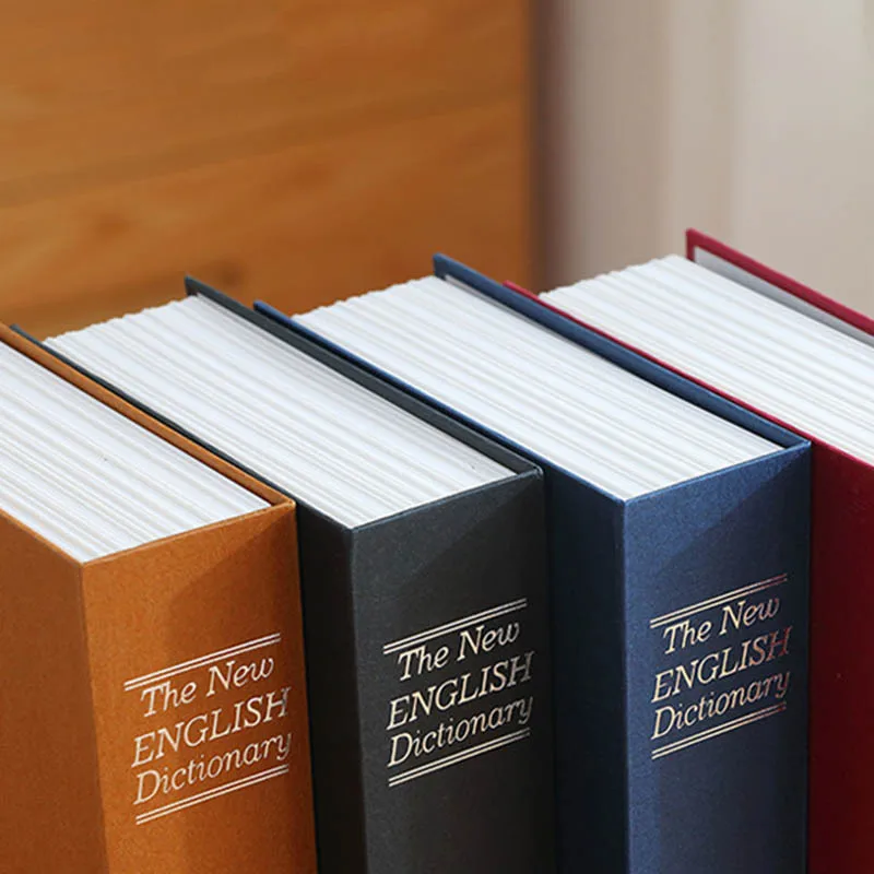 Dictionnaire Livre En SéCurité BoîTe De Rangement, Cofe-Fort Caché Avec 3 Serrures à