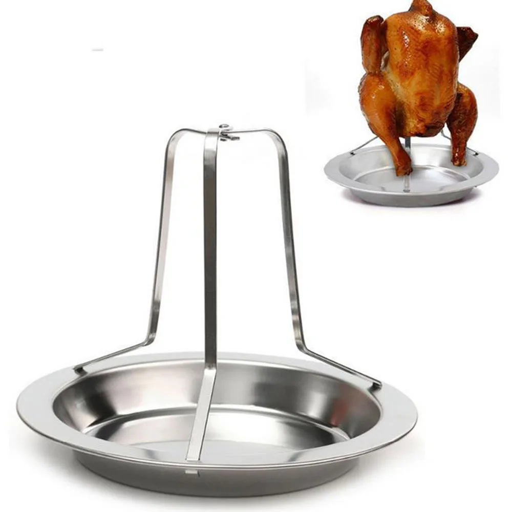 

Barbecue Outdoor Chicken Duck Holder Rack Roast Stainless Steel Chicken Hold Rack Grill Accessory High Quality