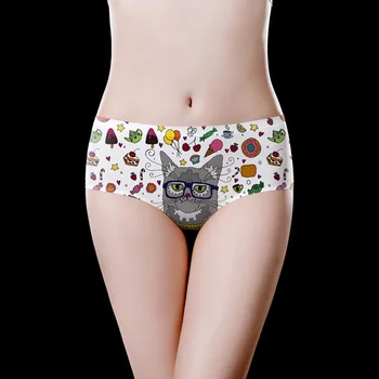 

Cute Cat Printed Sweet GIRL'S Briefs Wholesales and Dropship