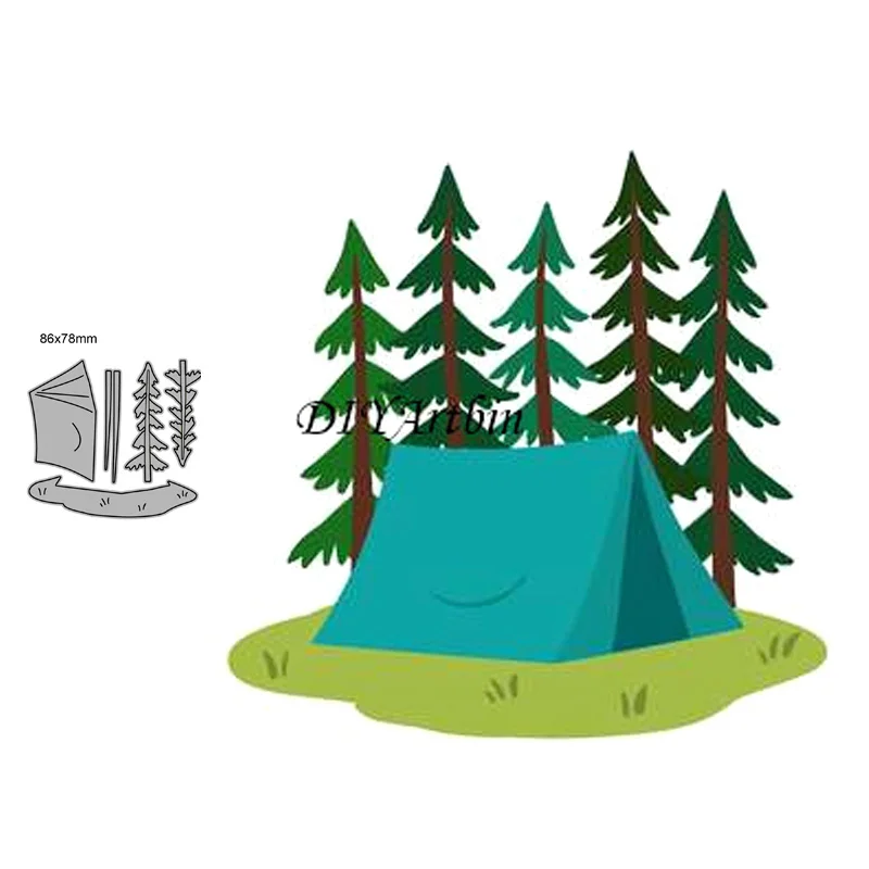 Металлические Вырубные штампы для кемпинга металлические скрапбукинга вырубки