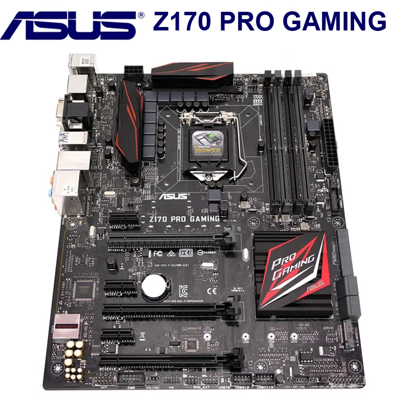 LGA 1151 DDR4 ASUS Z170 PRO игровой рабочего Материнская плата Z170 LGA 1151 для Core i7 i5 i3 DDR4 64G USB3.0 M.2 материнская плата