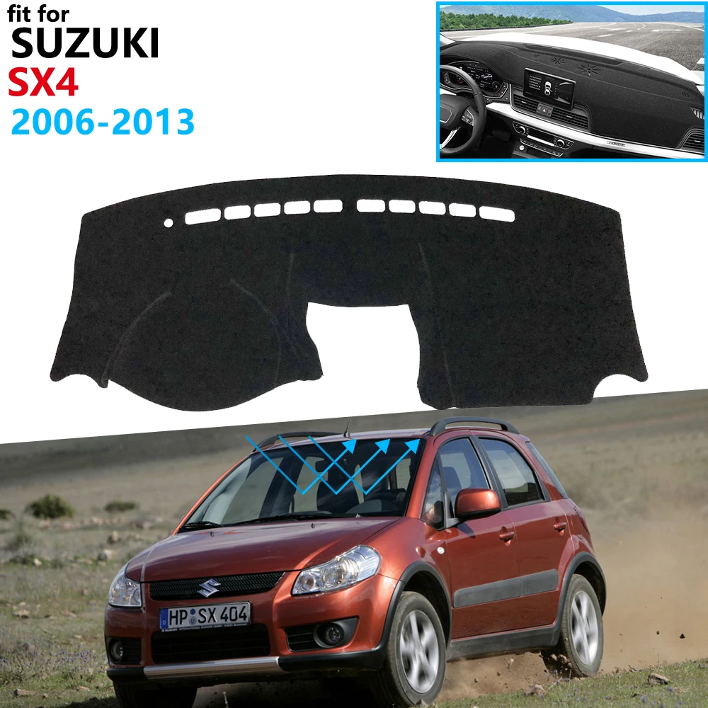 Защитная накладка на приборную панель для Suzuki SX4 2006 ~ 2013 автомобильные аксессуары