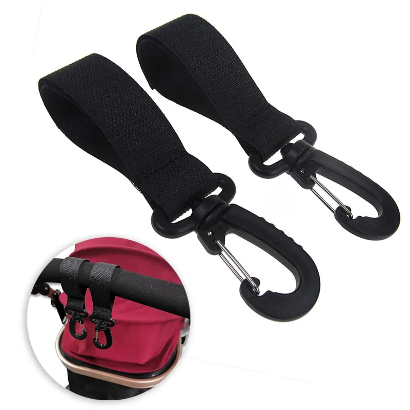 Hook Baby-Stroller-Accessories Pushchair Cart Newborn for Mummy-Bag Velcro 360-Rotate