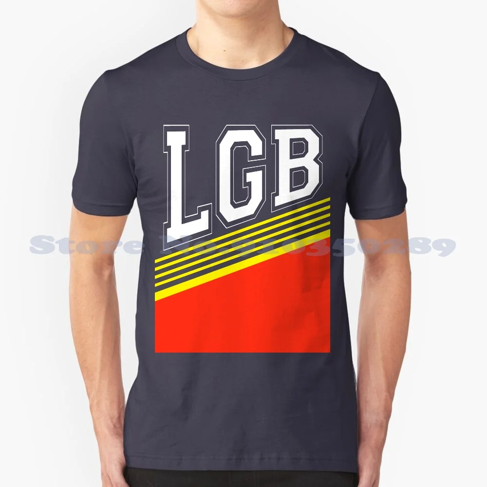 Let'S Go Blues Nero Bianco Grigio Moda Tshirt Blues Hockey Lgb Retro