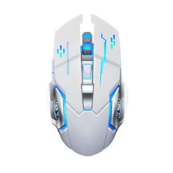 

2.4GHz USB Wireless Rechargeable Mechanical Gaming Mouse 7 Color Breathing Light 3 Gear DPI Silent Optical Mouse