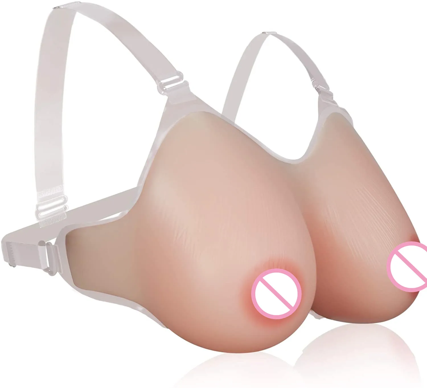 Crossdress Silicone Tits - Strap On Silicone Breast Forms Fake Boobs Tits Ivory White/nude/suntan For  Cosplay Sissy Crossdresser Drag Queen Shemale Disfraz - Breast Protheses -  AliExpress