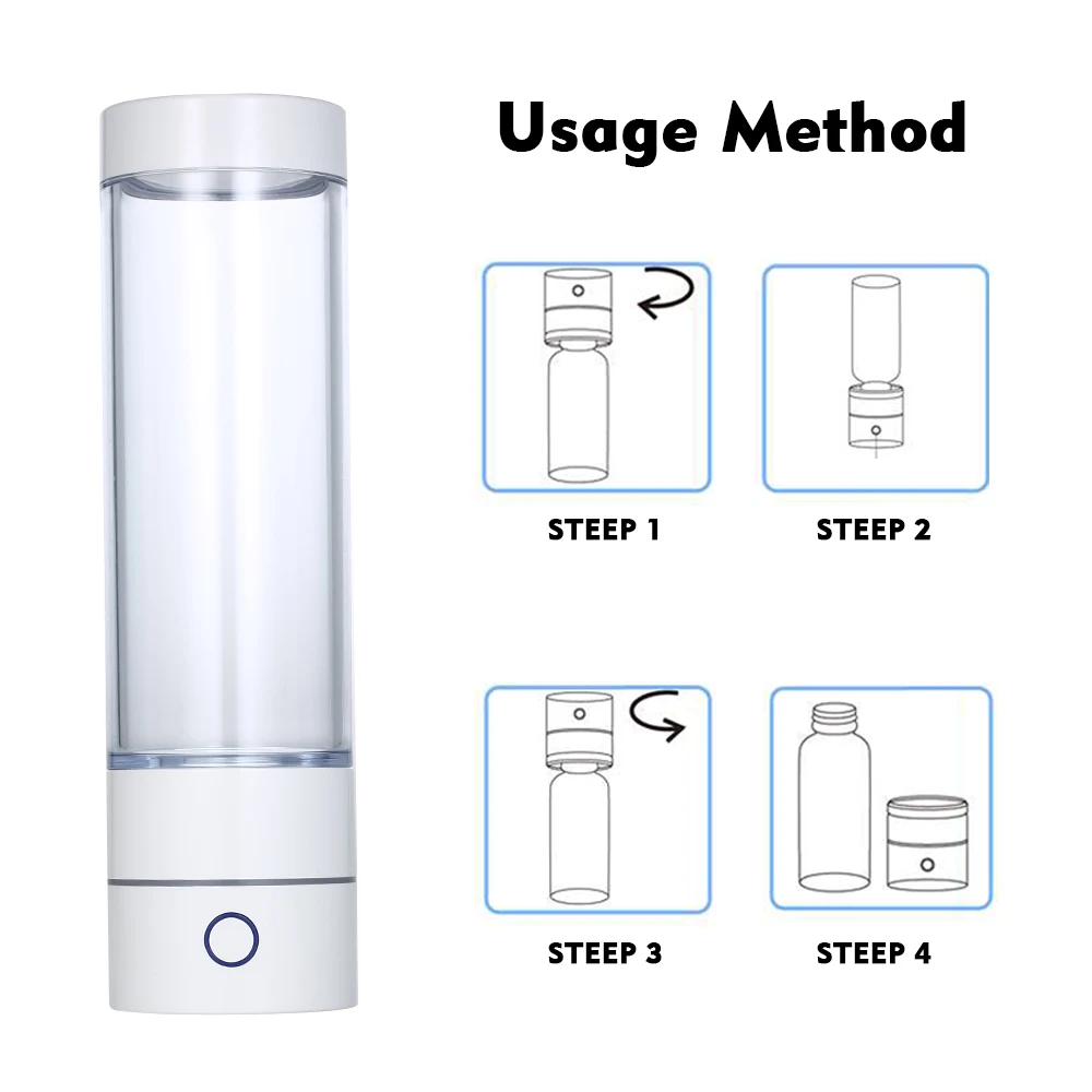 

Hot Portable Hydrogen-Rich Water Generator Rechargeable Ion Water Bottle Hydrogen-Rich Water Cup Generator Water Glass Cup