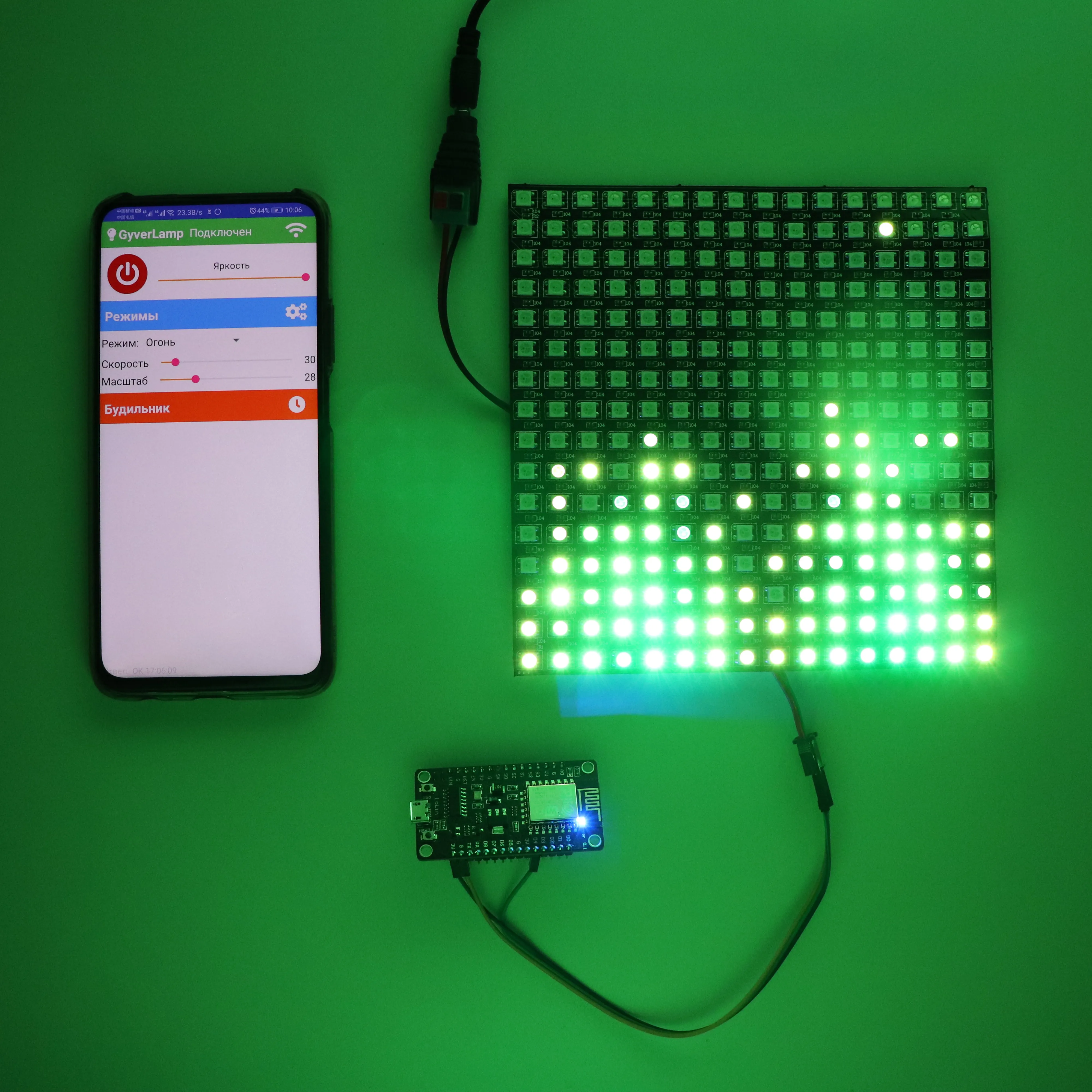 DIY GyverLamp Kit 5V ws2812b 16x16 матричный адрес гибкий экран светодиодный дисплей Alexgyver