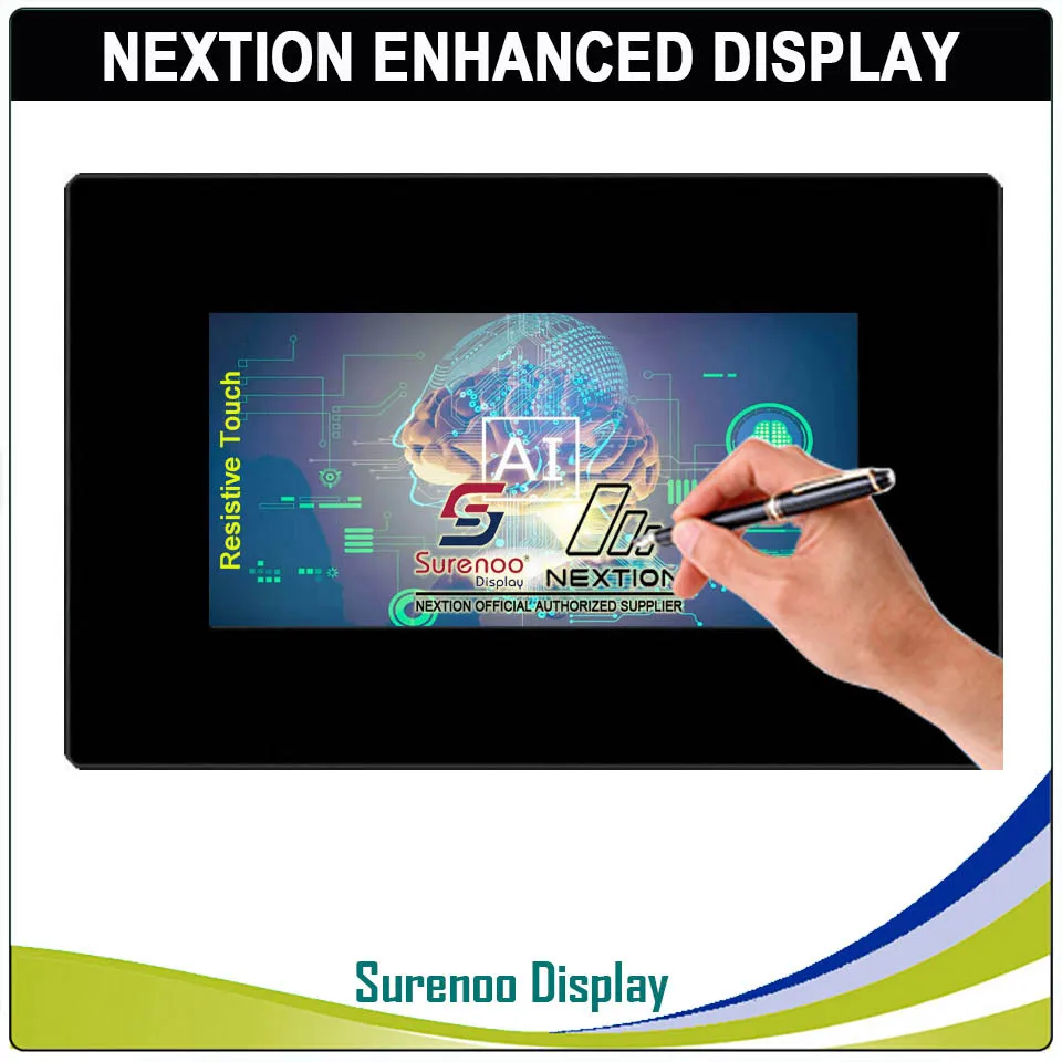 7," Nextion Enhanced HMI USART серийный TFT lcd модуль Дисплей резистивная емкостная сенсорная панель с корпусом для Arduino RPI - Цвет: Resistive Touch