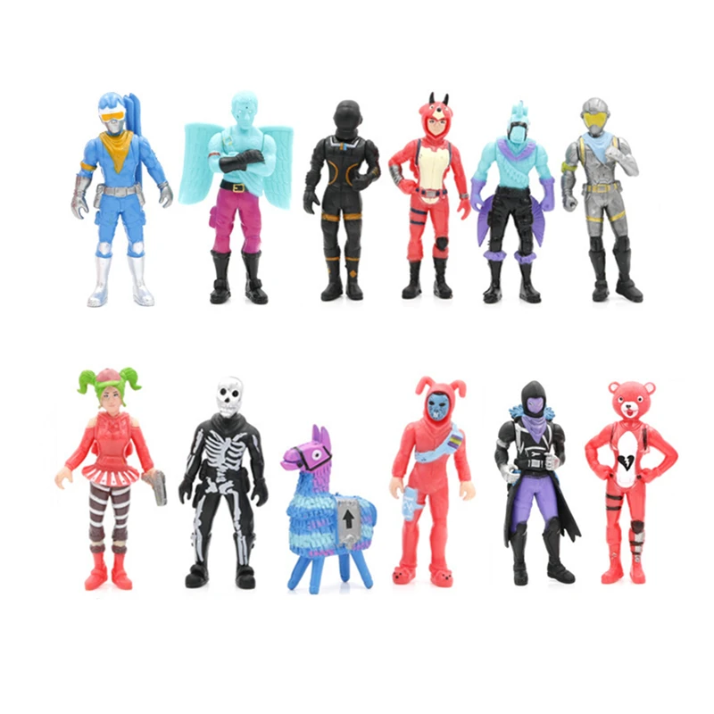 12Pcs-Set-Fortnite-Toys-Action-Figure-Game-Doll-Fortress-Night-model-TPP-Escape-Decoration-Anime-Figure