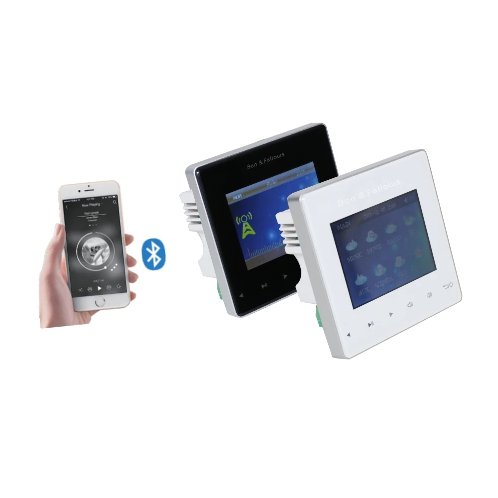 Amplificador de Parede Amplificadores de Cinema em Casa Amplificador de Alta Anfitrião com Tela Bluetooth Áudio Mini Fidelidade Fundo Leitor Música Toque - Image 2