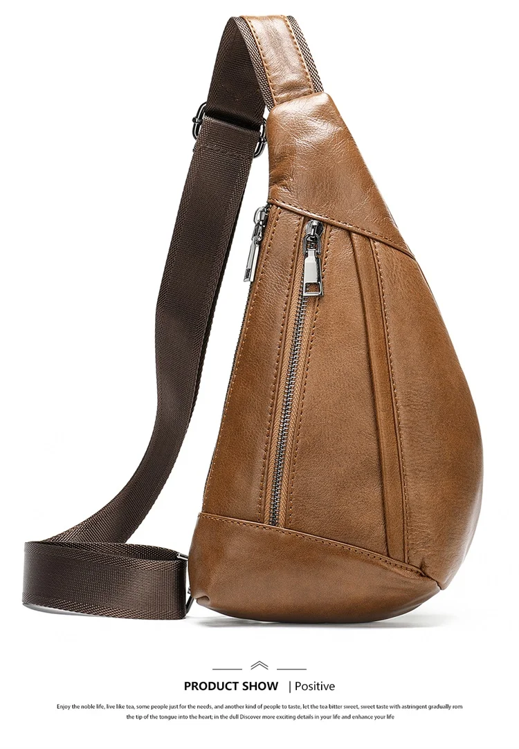 Echtes Leder Umhängetasche Für Herren Messenger Brusttasche_voghion.com
