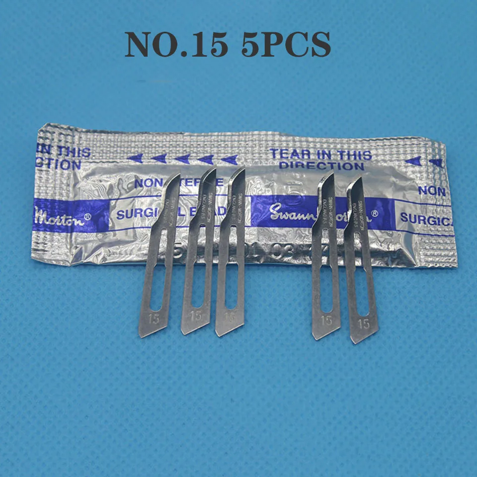 100 Pz Dentale Lame Chirurgiche Mediche Materiale In Acciaio Al - Foto 11