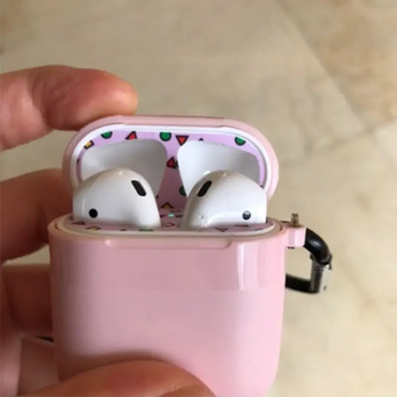 4 пары защитный чехол с наклейкой пылезащитный чехол для Apple Airpods наушники зарядная коробка PXPA