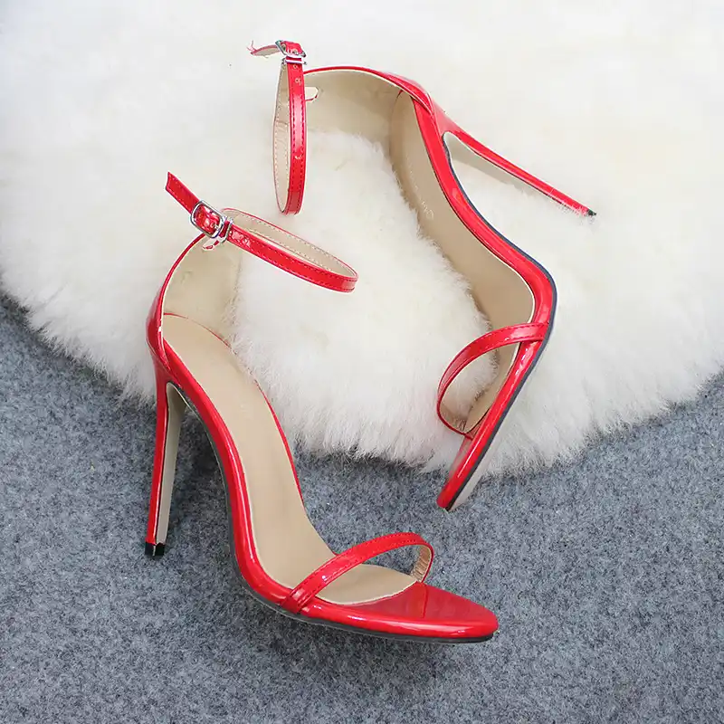 Shoes Women Heels Sandals Summer Sexy Pencil Heel Sandal Girl Open Toe Women S Sandals Heels Black White Red High Heels Aliexpress