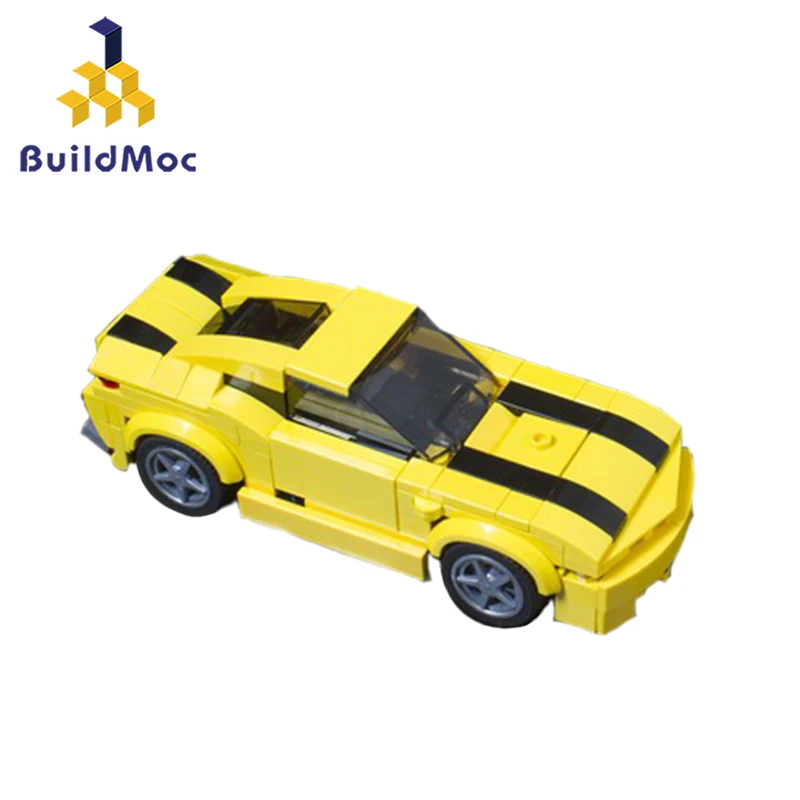 Buildmoc Bumblebee-Morph строительные блоки для спортивных автомобилей подходят техники