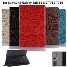 Чехол в стиле крокодиловой кожи для samsung Galaxy Tab S2 8,0 T710 T719 SM-T715 T713, кожаный чехол-подставка для планшета Tab S2 8,0 T710, чехол