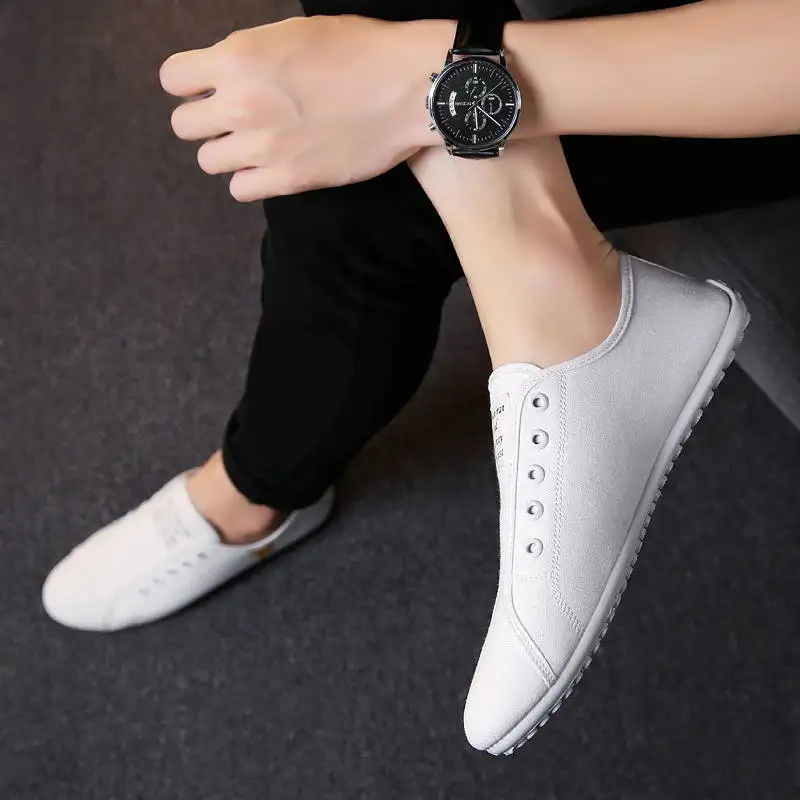 Spring Men Shoes 2020 Brand Loafers Men Casual Breathable Canvas Driving Shoes Men Male Wedding Shoes Men Mocassin Homme