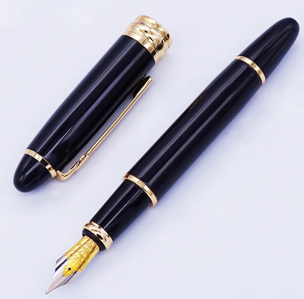 Duke 146 MY Metal Fountain Pen Iridium Medium Nib 0.7mm Golden Clip Writing Office Business School Ink Stationary Gift Pen
