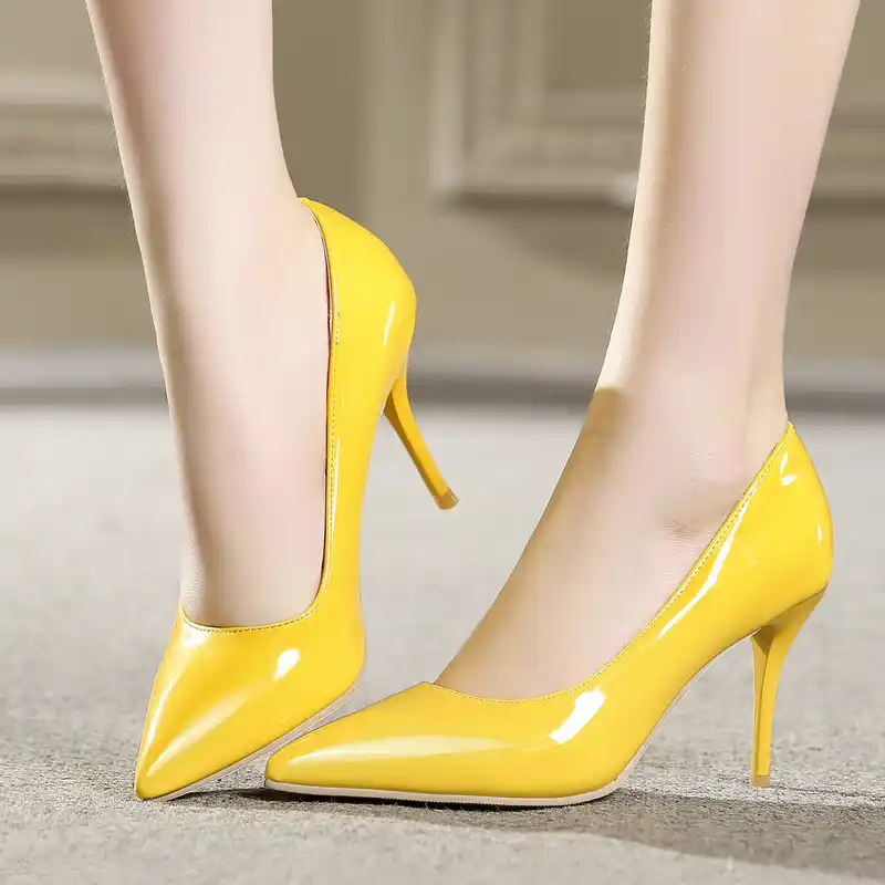 yellow party shoes