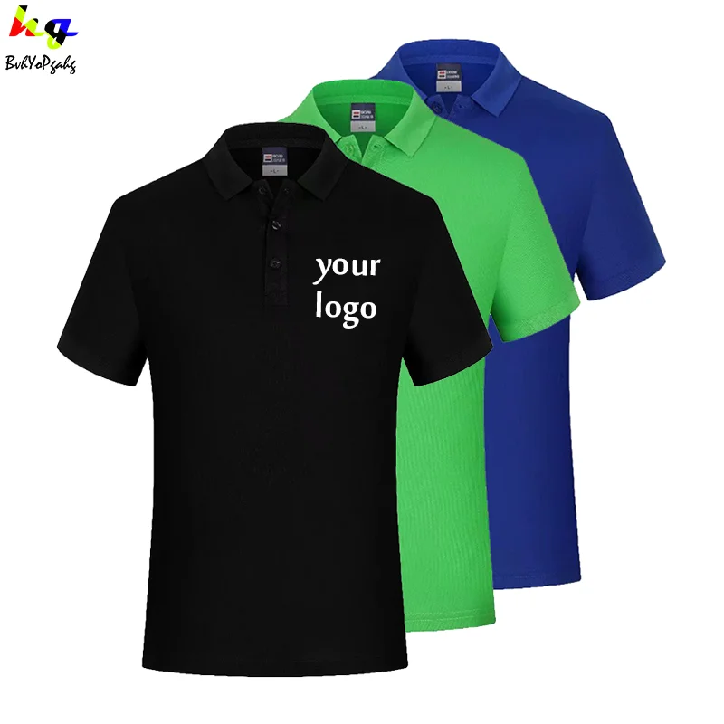 Camisas con logotipo personalizado para hombre y mujer, Polo manga con estampado de logotipo, camisetas de equipo publicitario para trabajo|Polo| -